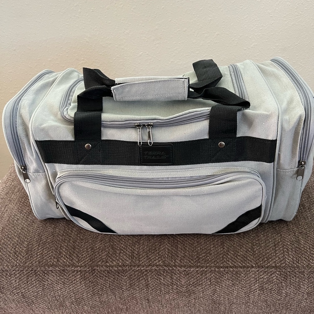 Gray Travel Duffel Bag by Terra Trails